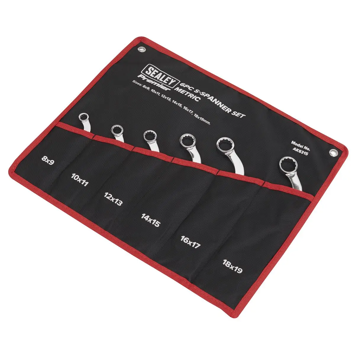 Sealey Premier S-Spanner Set 6pc - Metric - Image 4