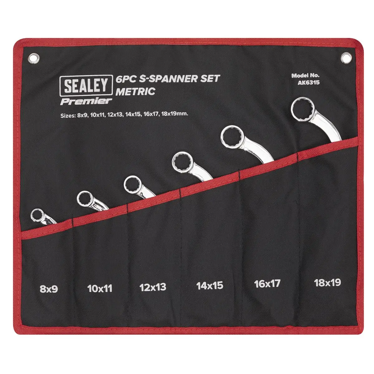 Sealey Premier S-Spanner Set 6pc - Metric - Image 5