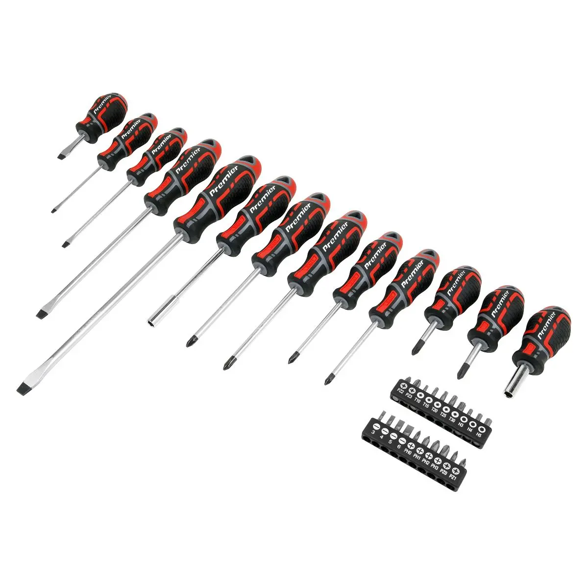 Sealey Premier Screwdriver & Bit Set 33pc GripMAX®
