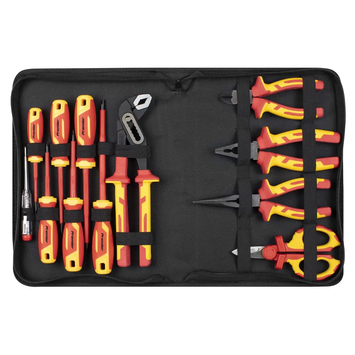Sealey Premier Screwdriver, Pliers & Scissor Set 12pc - VDE Approved - Image 3