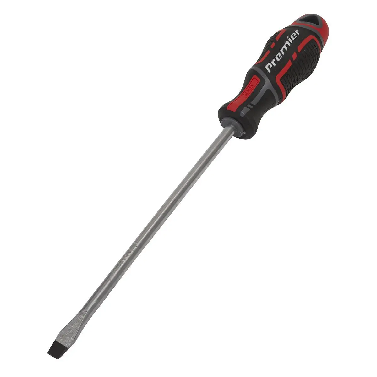 Sealey Premier Screwdriver Slotted 8 x 200mm GripMAX®