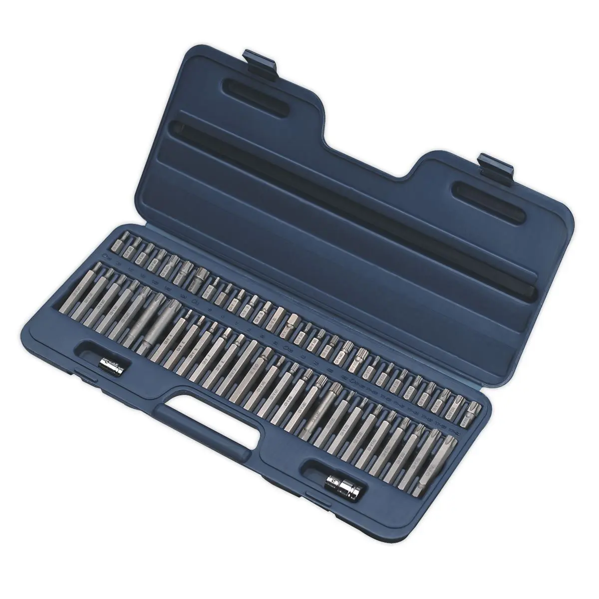 Sealey Premier Security Trx-Star Hex Ribe Spline Bit Set 56 Piece 3/8" 1/2" Drive Socket - Image 4