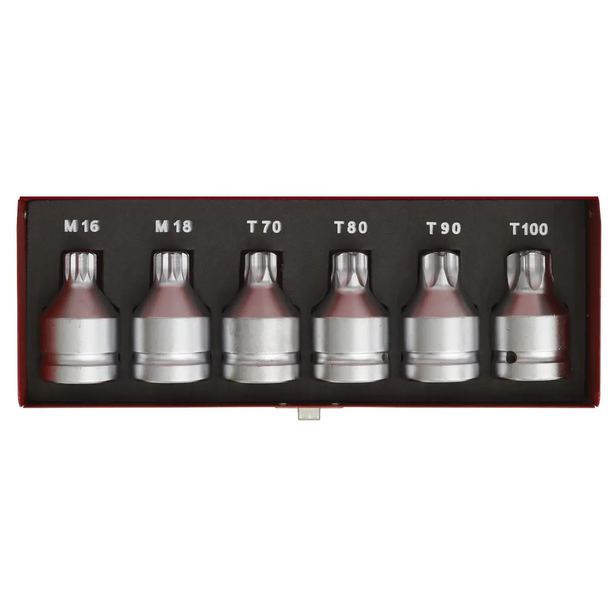 Sealey Premier Security TRX-Star* & Security Spline Socket Bit Set 6pc 3/4"Sq Drive - Image 3