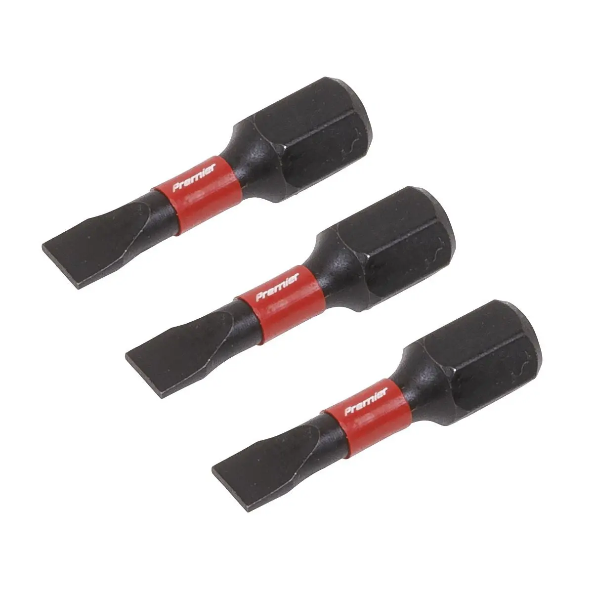 Sealey Premier Slotted 4.5mm Impact Power Tool Bits 25mm - 3pc - Image 2