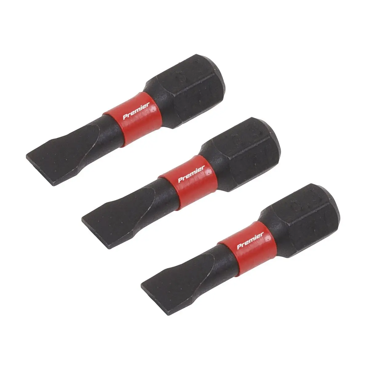 Sealey Premier Slotted 5.5mm Impact Power Tool Bits 25mm - 3pc - Image 2