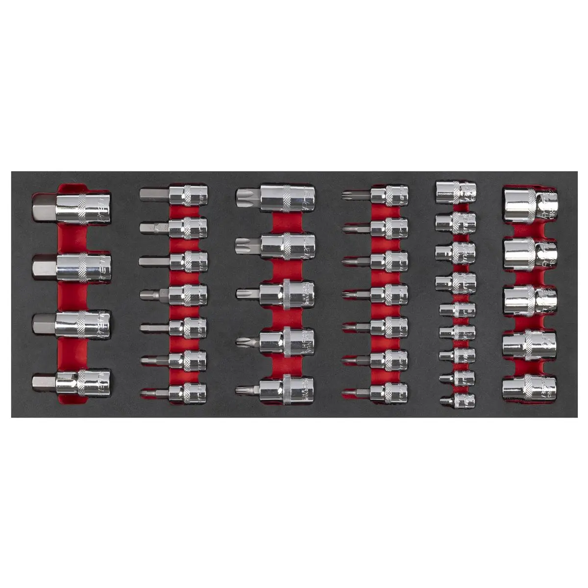 Sealey Premier Socket Bit Set with Tool Tray 37pc