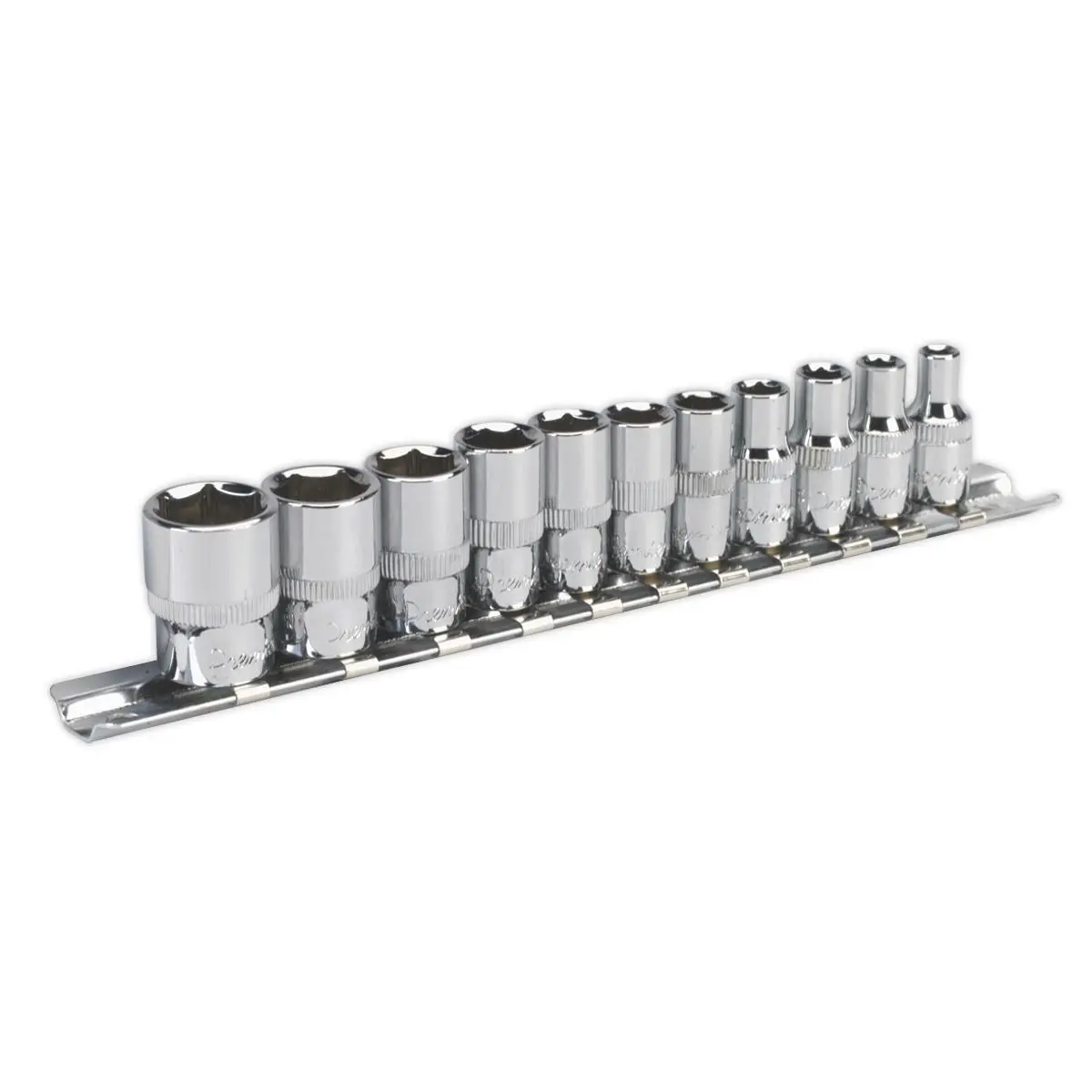 Sealey Premier Socket Set 11pc 1/4"Sq Drive WallDrive® - Imperial