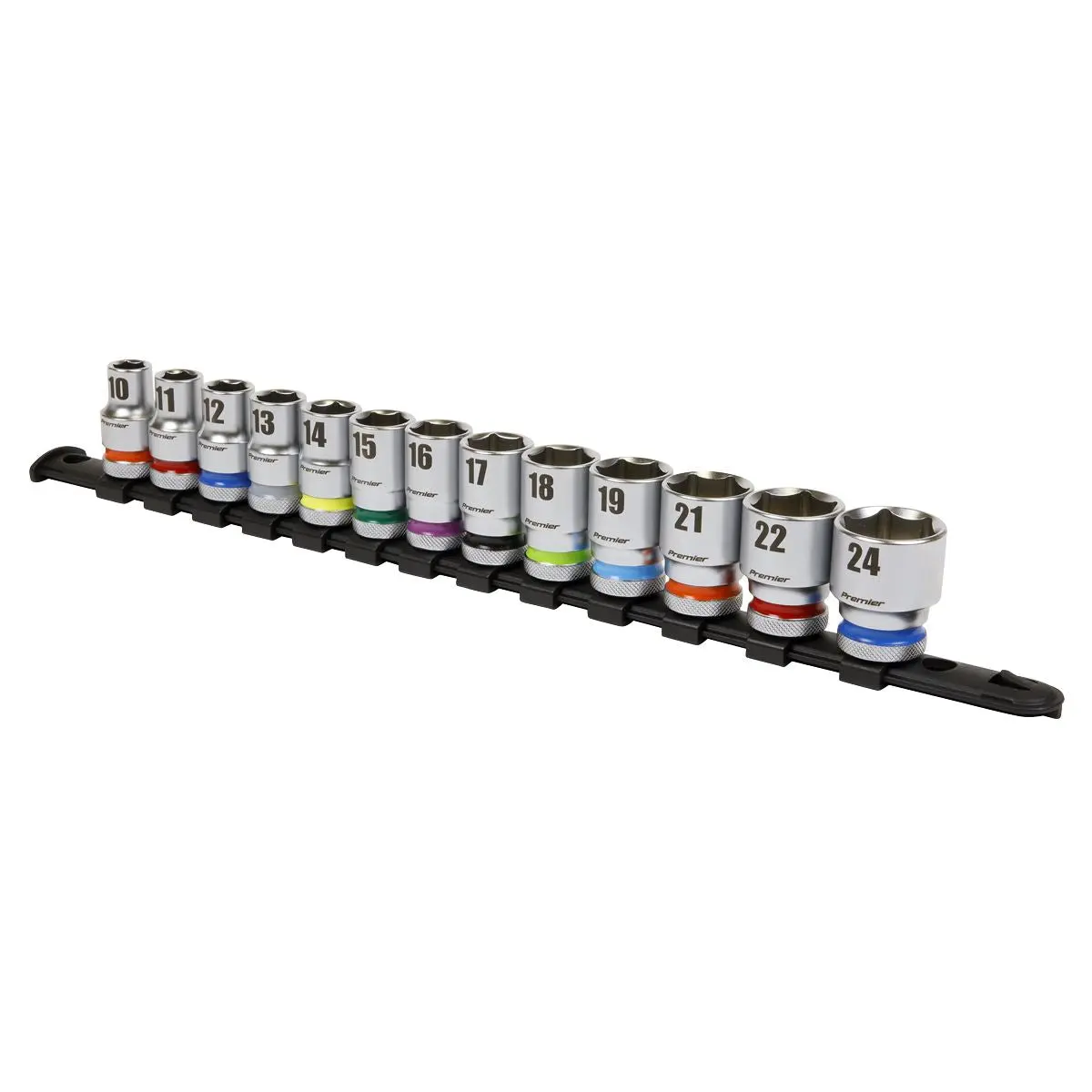 Sealey Premier Platinum Socket Set 13pc 1/2"Sq Drive 6pt WallDrive® Metric - Image 2