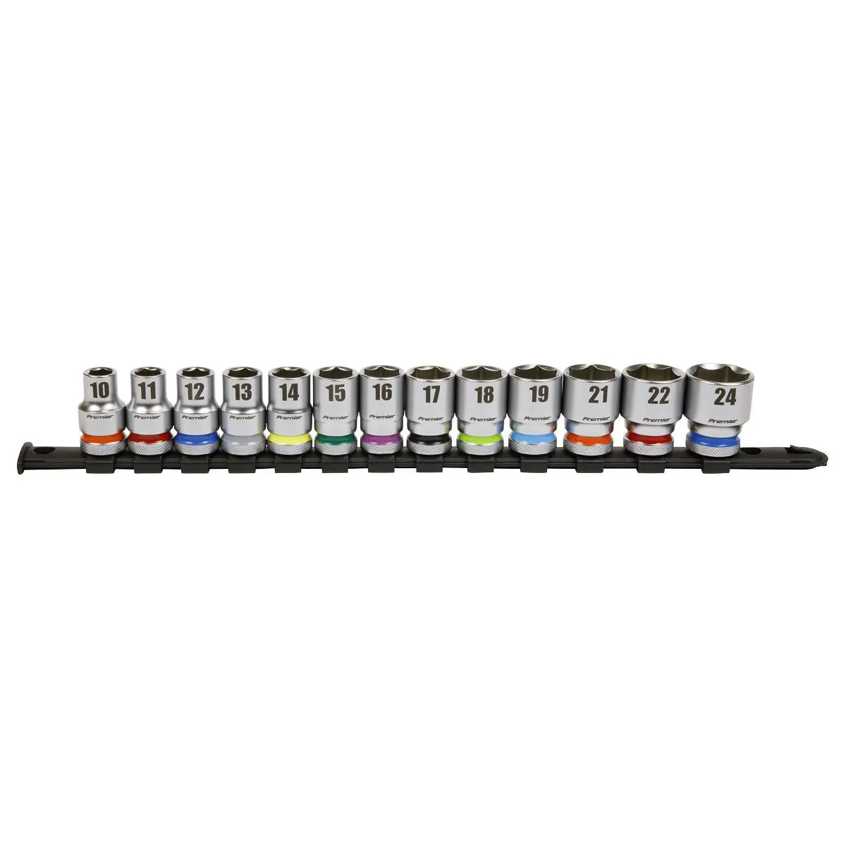 Sealey Premier Platinum Socket Set 13pc 1/2"Sq Drive 6pt WallDrive® Metric - Image 5