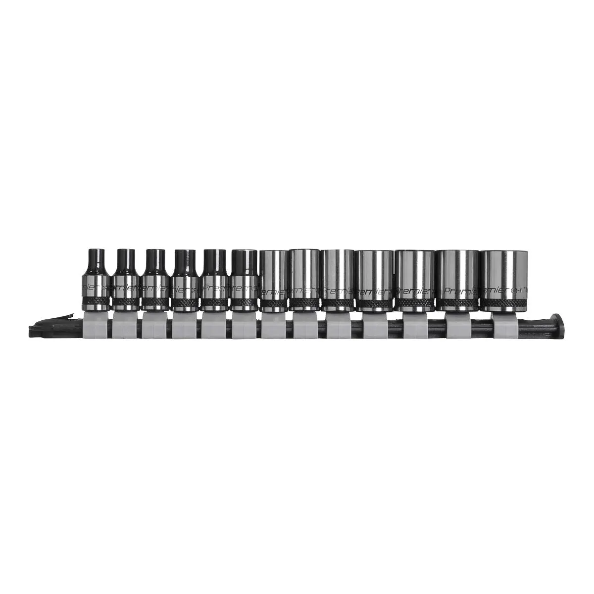 Sealey Premier Black Socket Set 13pc 1/4"Sq Drive Metric - Premier Black - Image 7
