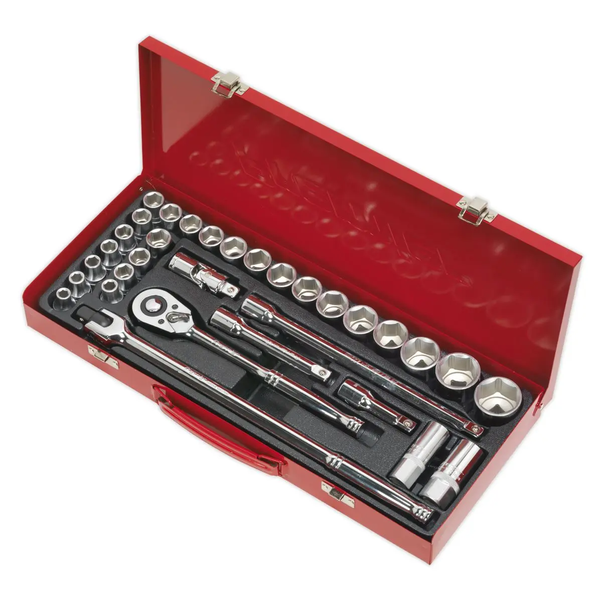 Sealey Premier Socket Set 32pc 1/2"Sq Drive 6pt WallDrive® - Metric/Imperial - Image 9