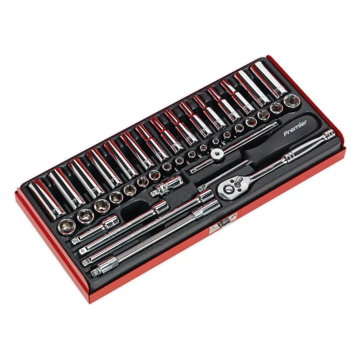Sealey Premier Socket Set 41pc 1/4"Sq Drive 6pt WallDrive® - Metric/Imperial - Image 6