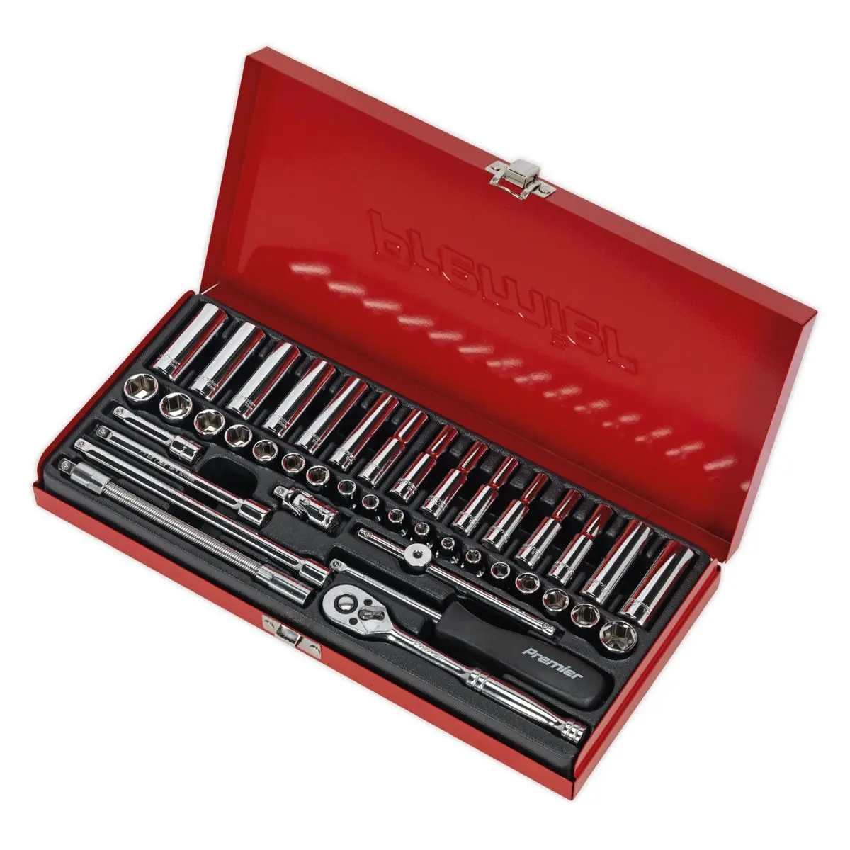 Sealey Premier Socket Set 41pc 1/4"Sq Drive 6pt WallDrive® - Metric/Imperial - Image 7
