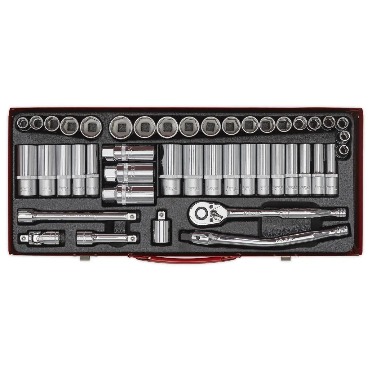 Sealey Premier Socket Set 45pc 3/8"Sq Drive 6pt WallDrive® - Metric/Imperial - Image 5