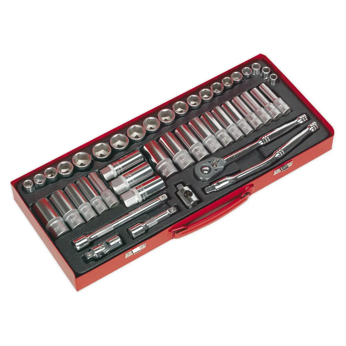 Sealey Premier Socket Set 45pc 3/8"Sq Drive 6pt WallDrive® - Metric/Imperial - Image 6