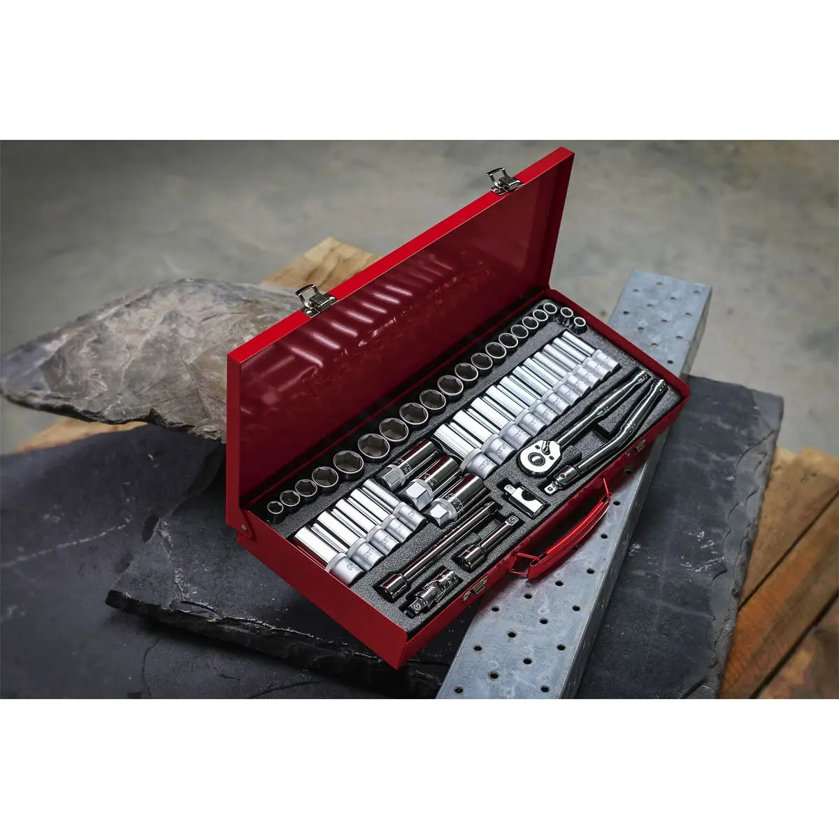 Sealey Premier Socket Set 45pc 3/8"Sq Drive 6pt WallDrive® - Metric/Imperial - Image 8