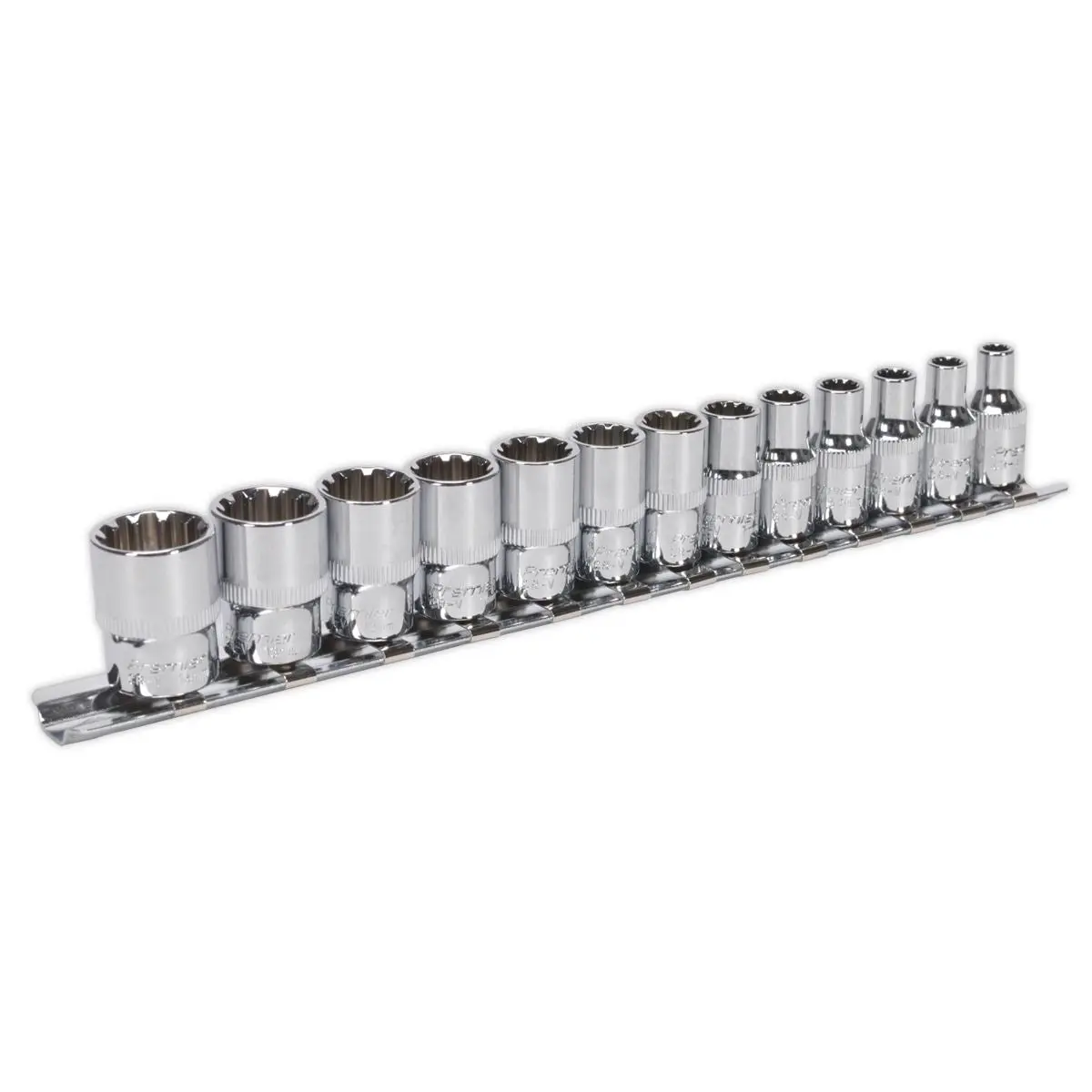 Sealey Premier Socket Set Total Drive 13 Piece 4-14mm Metric Hex Spline Trx-Star