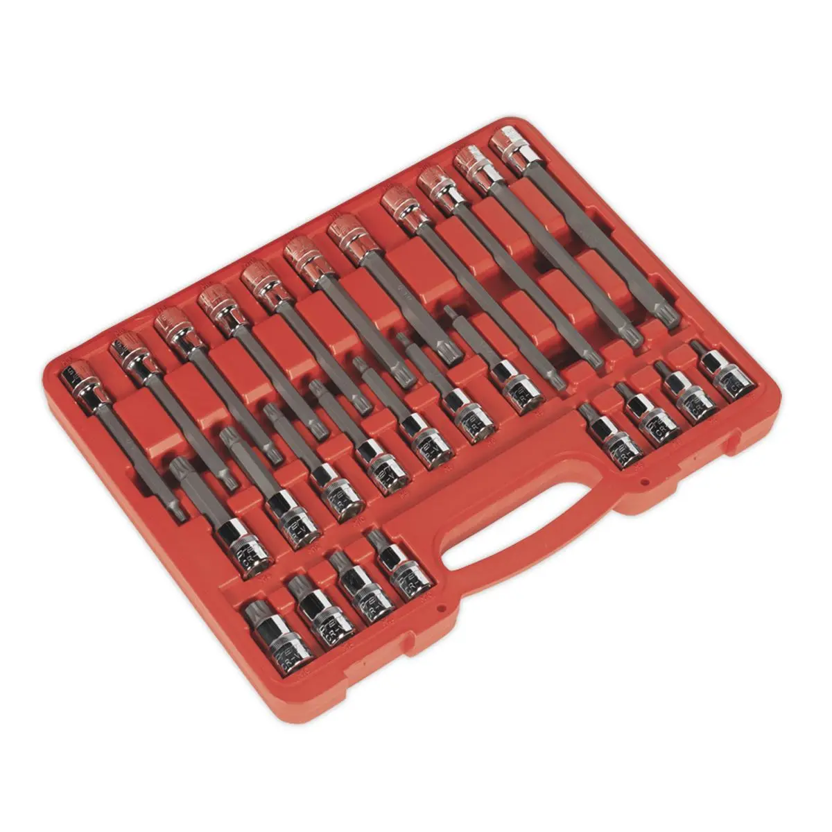 Sealey Premier Spline Socket Bit Set 26pc 1/2"Sq Drive - Image 3