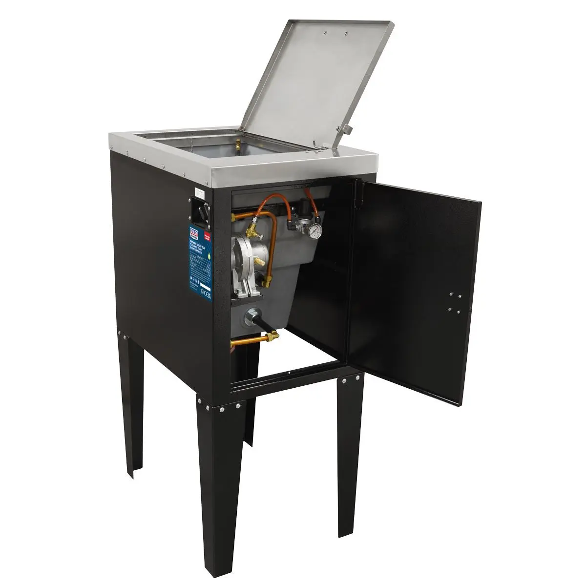 Sealey Premier Spray Gun Cleaning Tank 2 Gun Capacity - Image 3