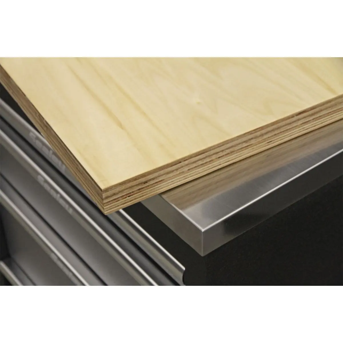 Sealey Premier Stainless Steel Corner Worktop 930mm - Image 5