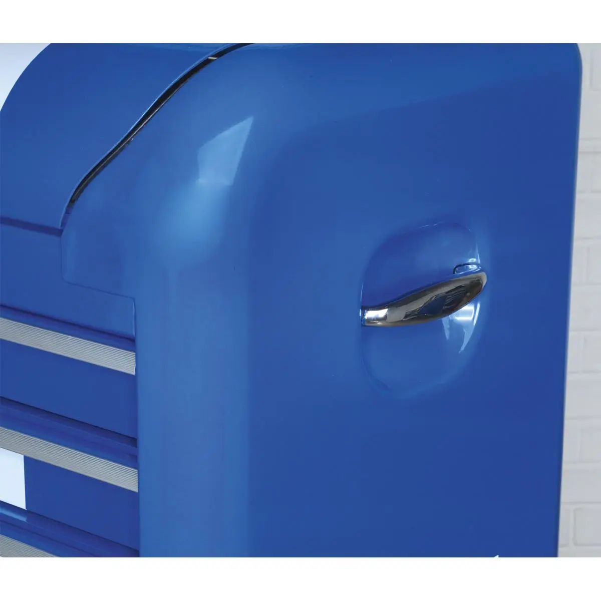 Sealey Premier Topchest 4 Drawer Retro Style - Blue with White Stripes - Image 3