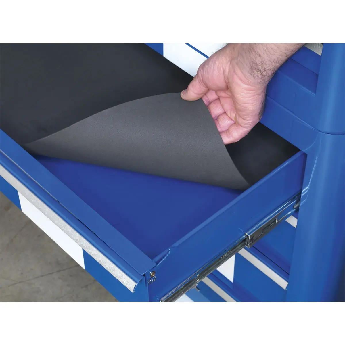 Sealey Premier Topchest 4 Drawer Retro Style - Blue with White Stripes - Image 5