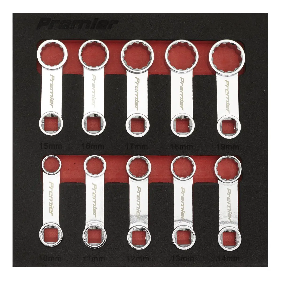 Sealey Premier Torque Adaptor Spanner Set 10pc 3/8"Sq Drive - Metric - Image 5