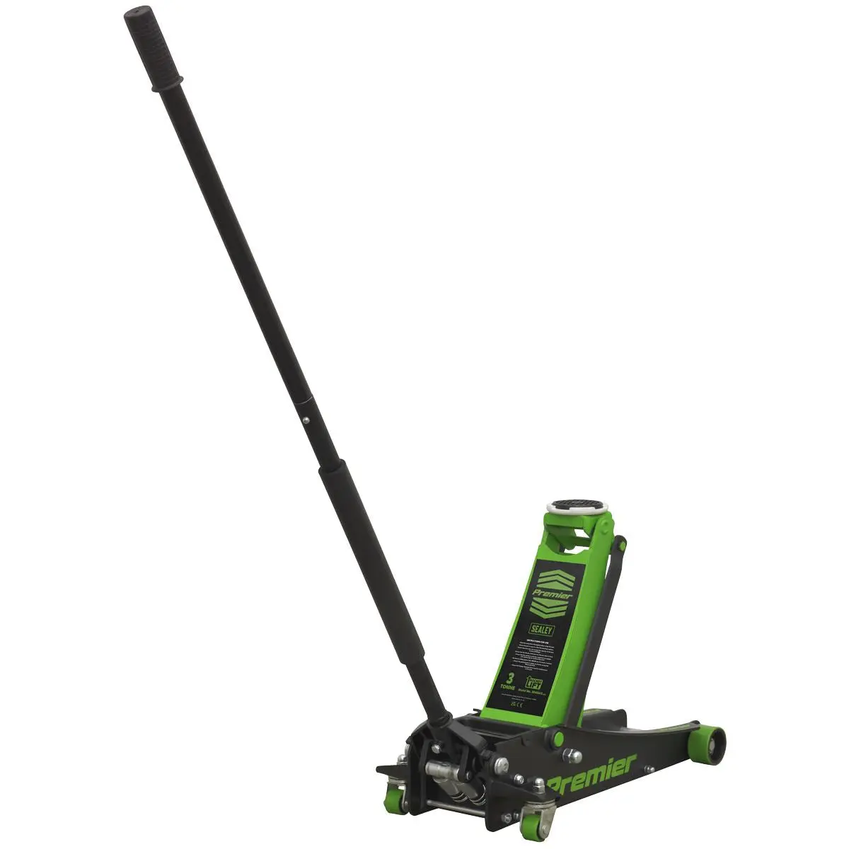 Sealey Premier Premier Trolley Jack 3 Tonne & Axle Stands (Pair) 3 Tonne per Stand Combo - Image 3