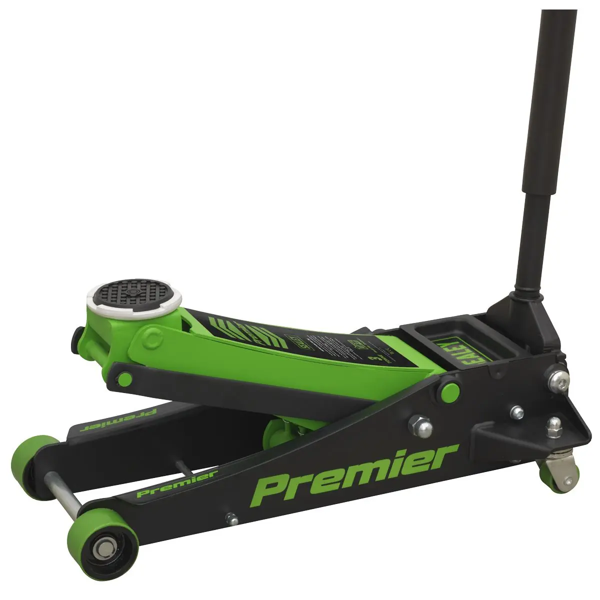 Sealey Premier 3 Tonne Rocket Lift Trolley Jack Green - Image 3