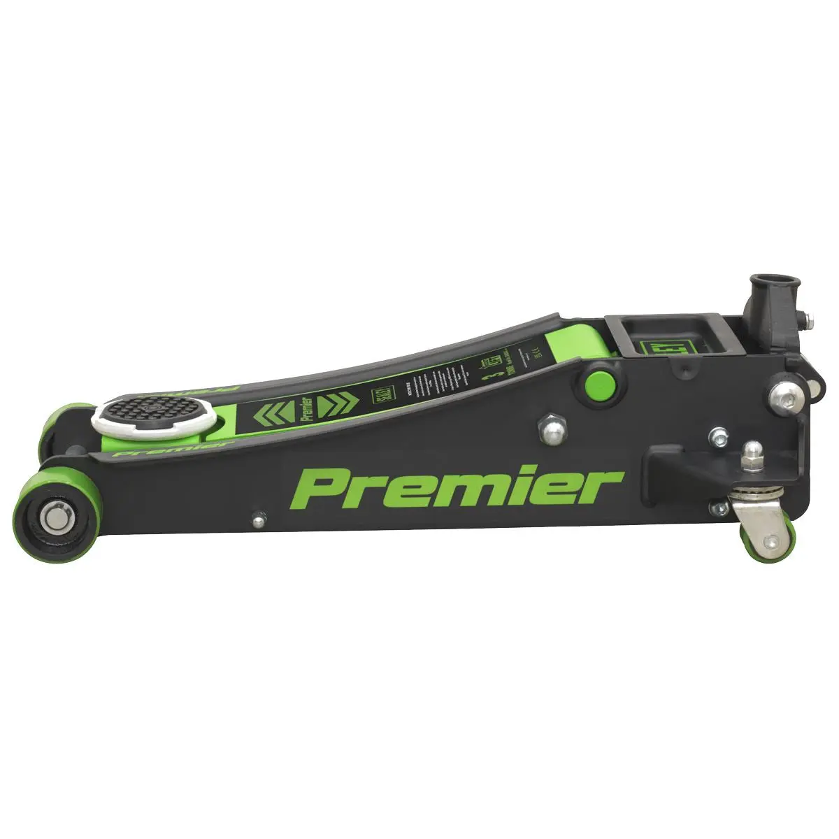 Sealey Premier 3 Tonne Rocket Lift Trolley Jack Green - Image 4