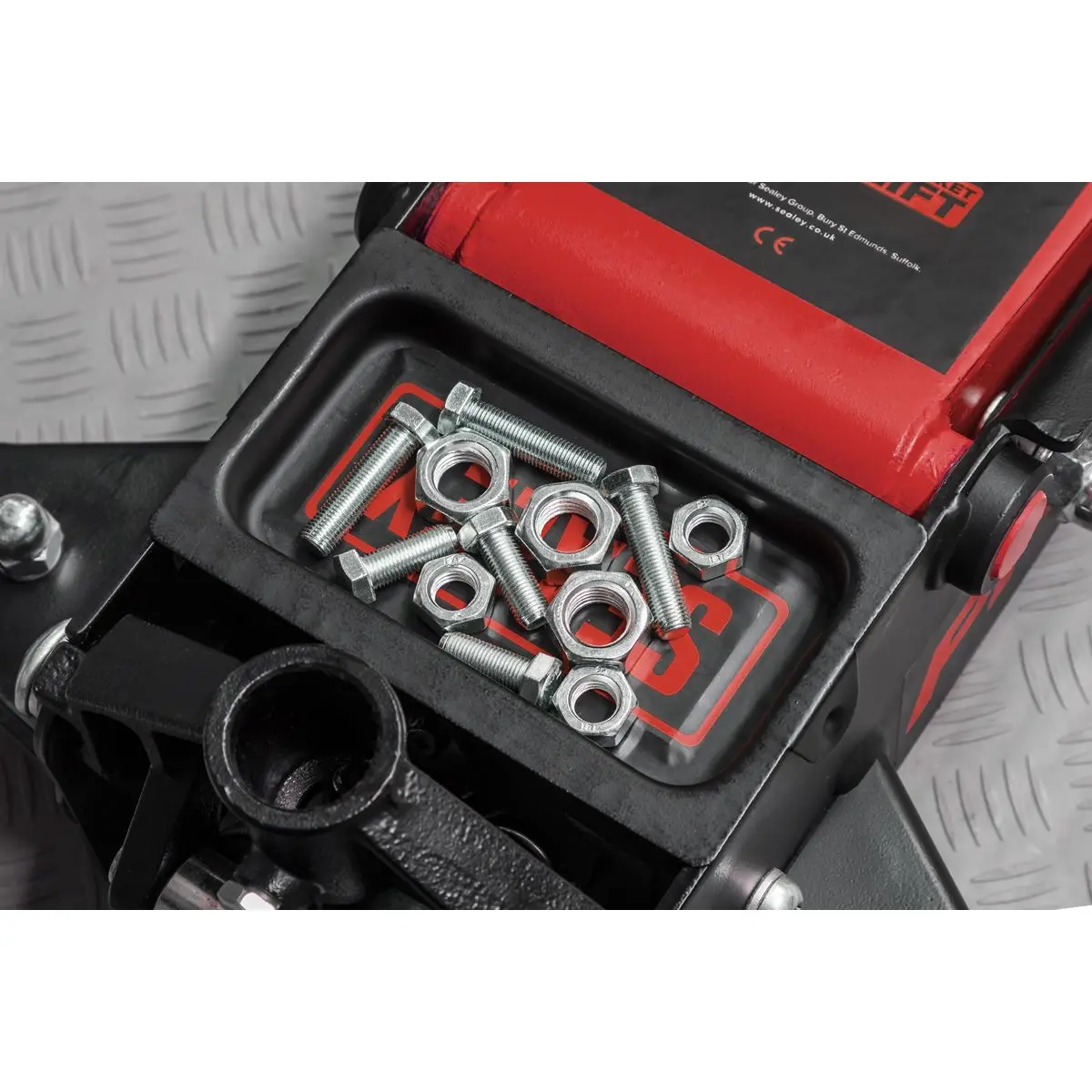 Sealey Premier Premier Low Profile Trolley Jack with Rocket Lift 3 Tonne - Red - Image 9