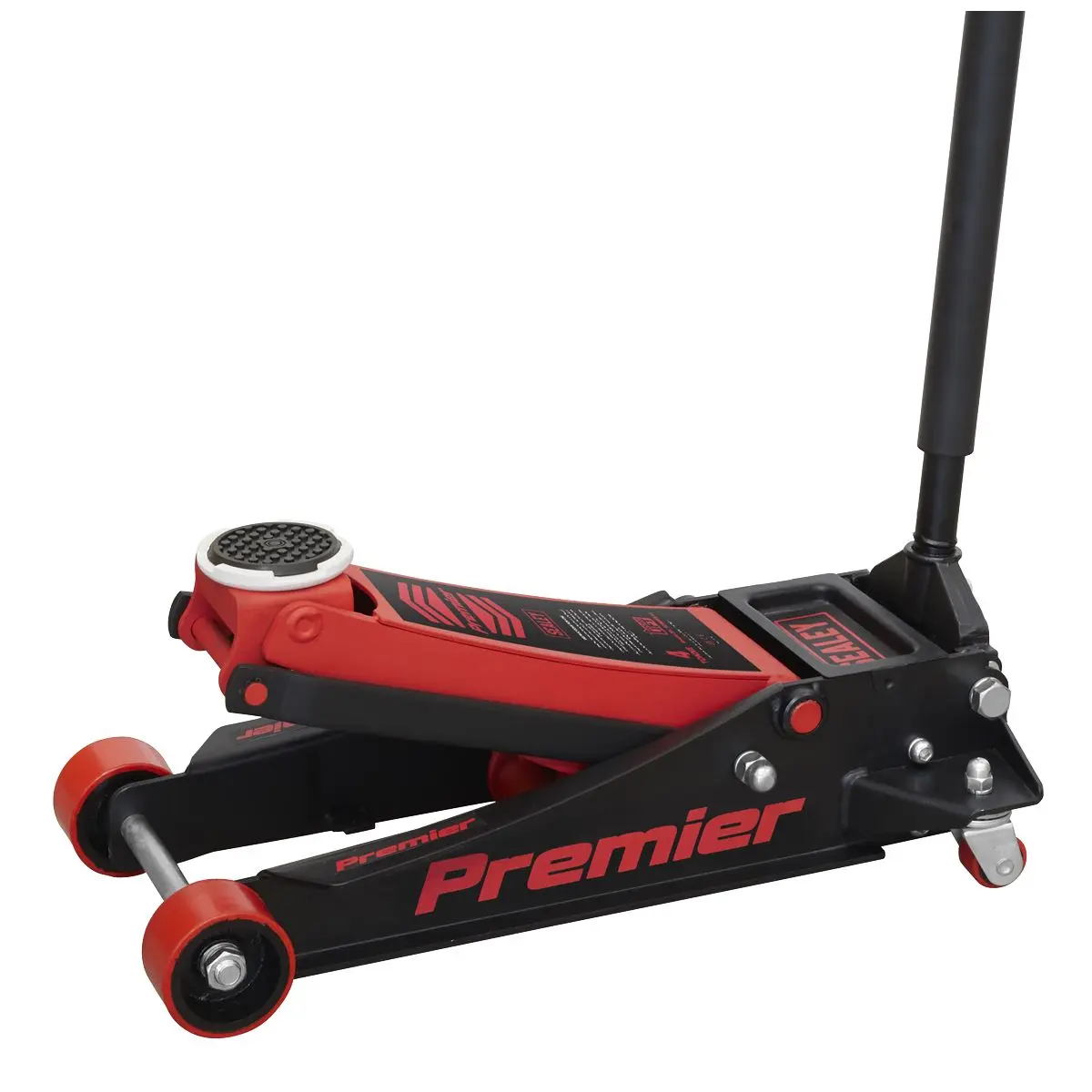 Sealey Premier Premier Low Profile Trolley Jack with Rocket Lift 4 Tonne - Red - Image 5