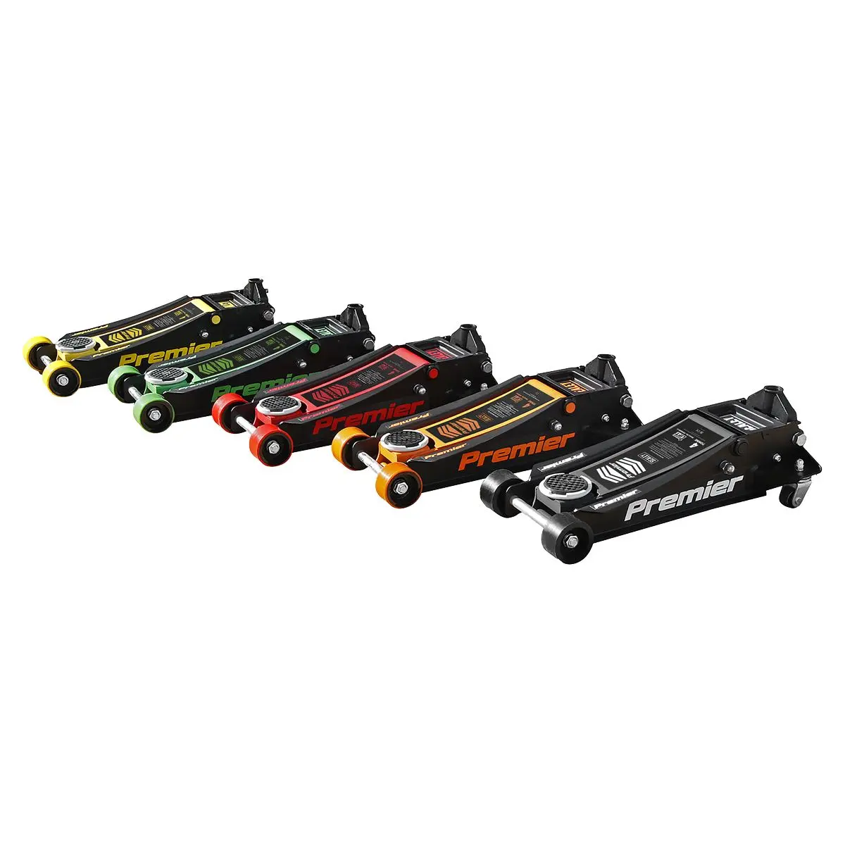 Sealey Premier Premier Low Profile Trolley Jack with Rocket Lift 4 Tonne - Yellow - Image 6