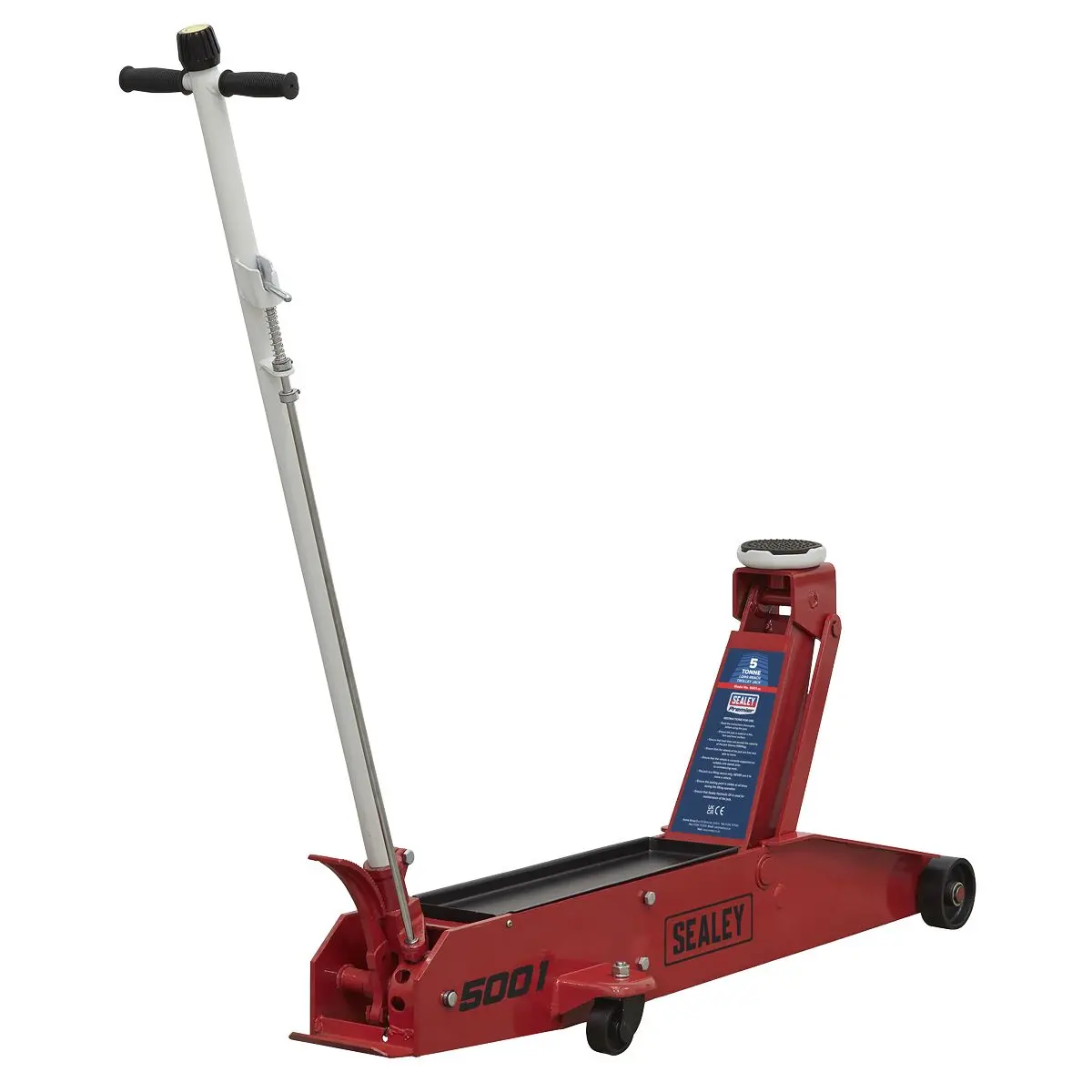 Sealey Premier Premier Long Reach Trolley Jack 5 Tonne - Image 2