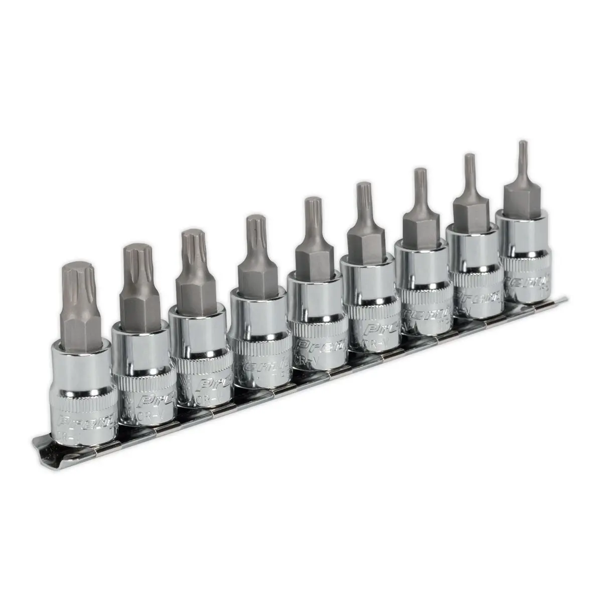 Sealey Premier TRX-P* Socket Bit Set 9pc 3/8"Sq Drive 50mm