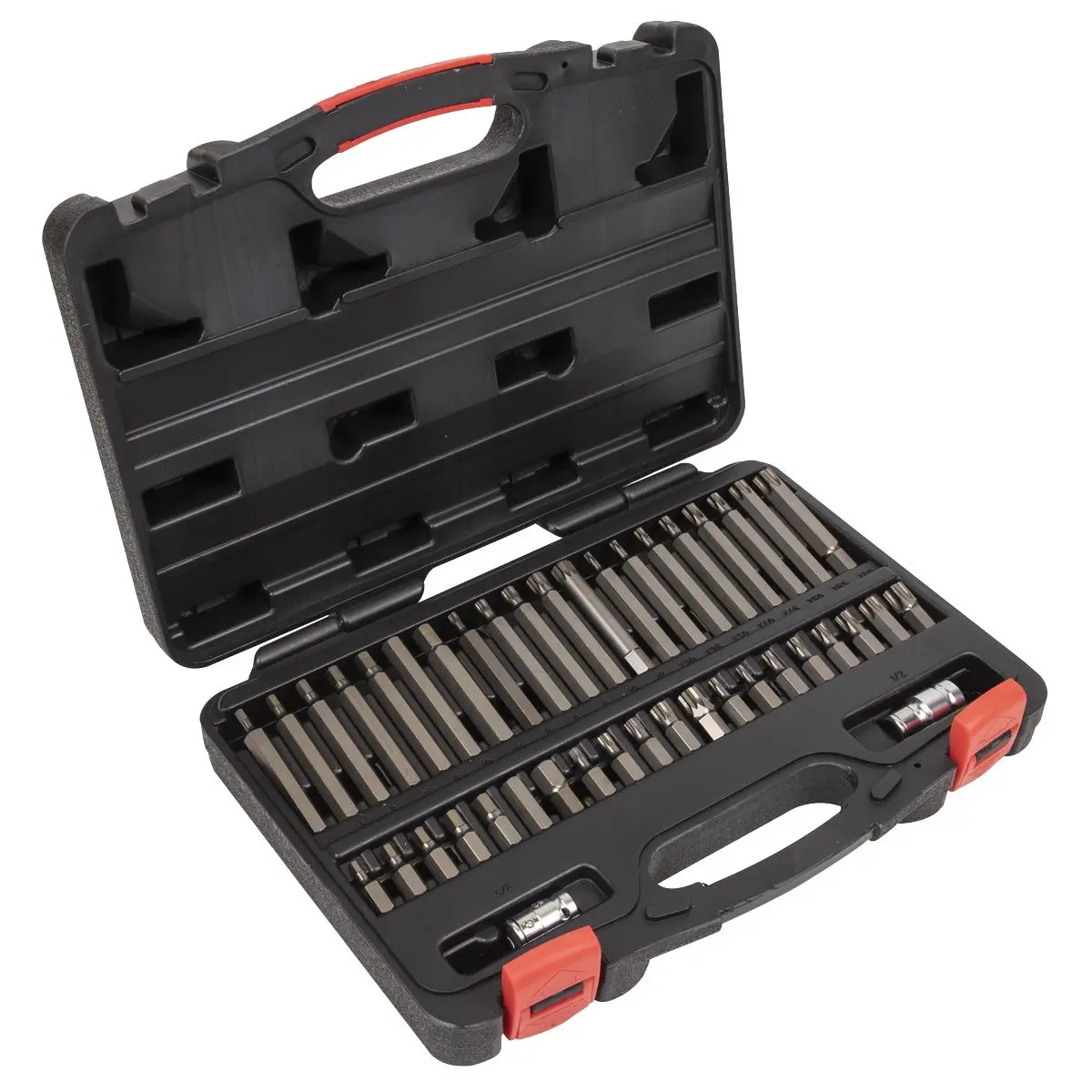 Sealey Premier Platinum TRX-Star*/Hex/Spline Bit Set 42pc 3/8" & 1/2"Sq Drive - Image 2