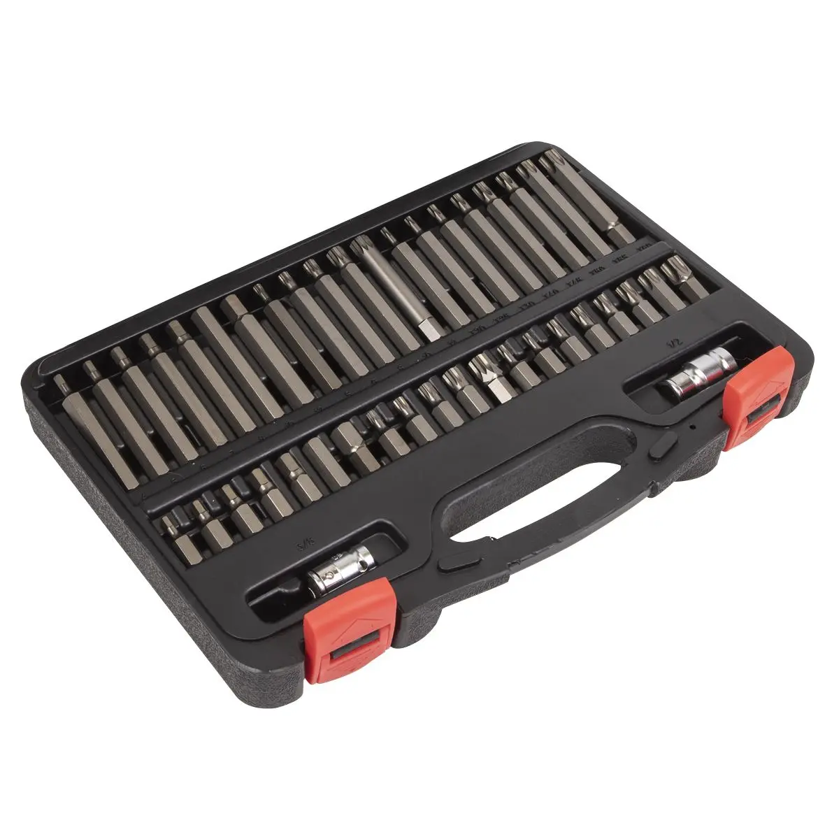 Sealey Premier Platinum TRX-Star*/Hex/Spline Bit Set 42pc 3/8" & 1/2"Sq Drive - Image 4
