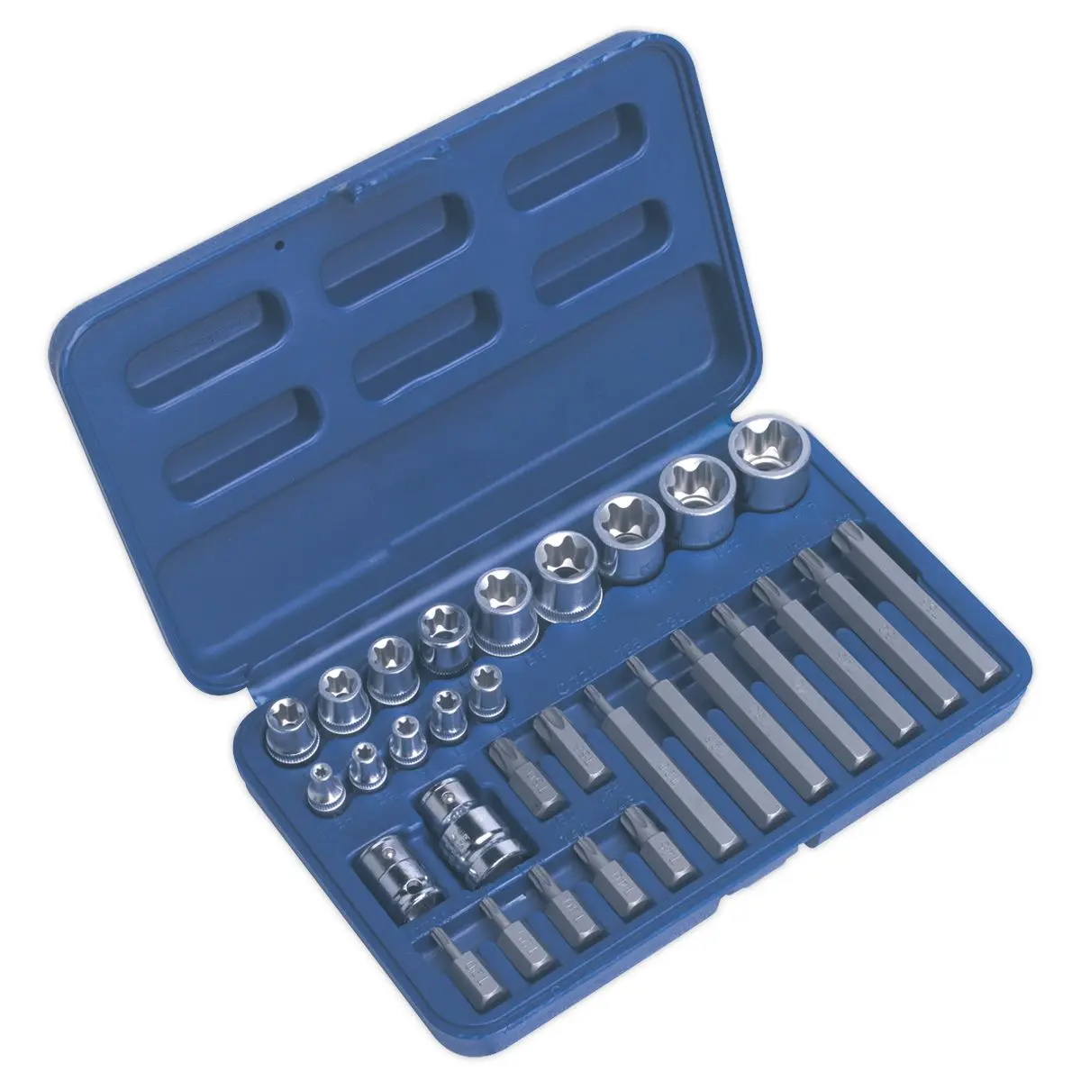 Sealey Premier TRX-Star* Socket & Bit Set 30pc 1/4", 3/8" & 1/2"Sq Drive