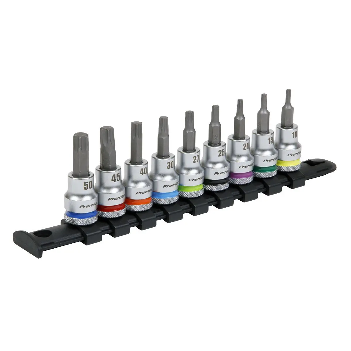 Sealey Premier Platinum TRX-Star* Socket Bit Set 9pc 3/8"Sq Drive - Premier Platinum