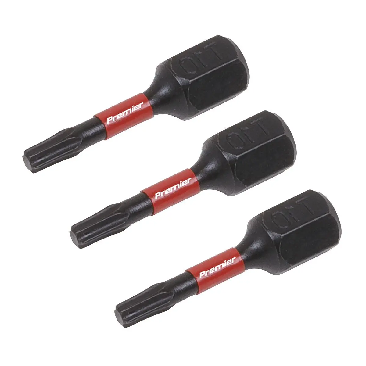 Sealey Premier TRX-Star* T10 Impact Power Tool Bits 25mm - 3pc - Image 2