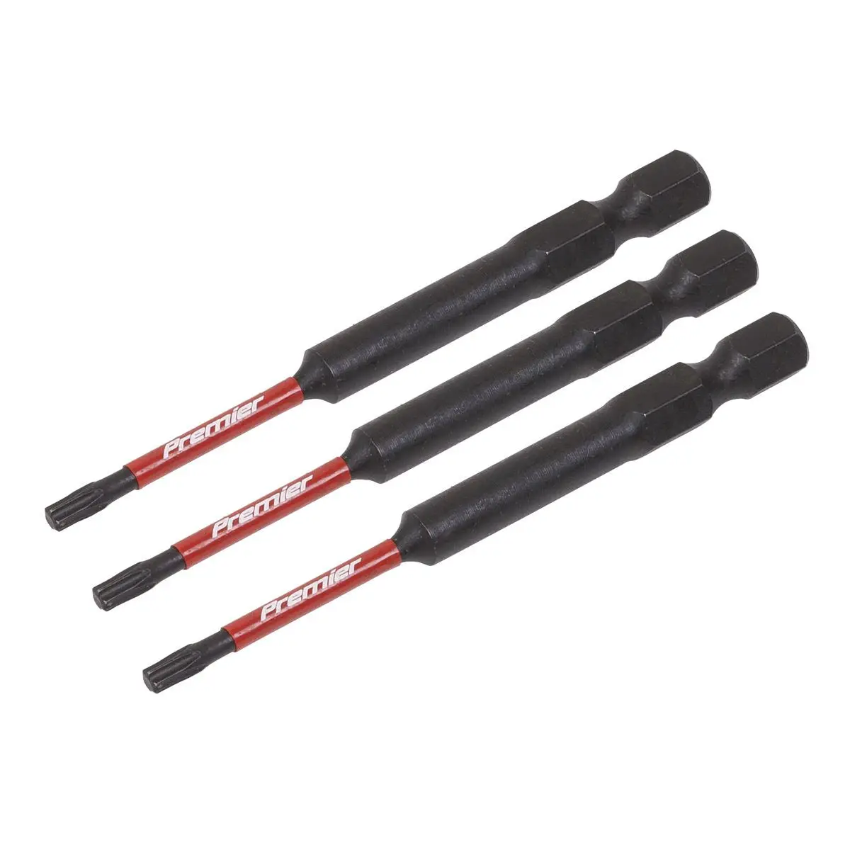 Sealey Premier TRX-Star* T10 Impact Power Tool Bits 75mm - 3pc - Image 3