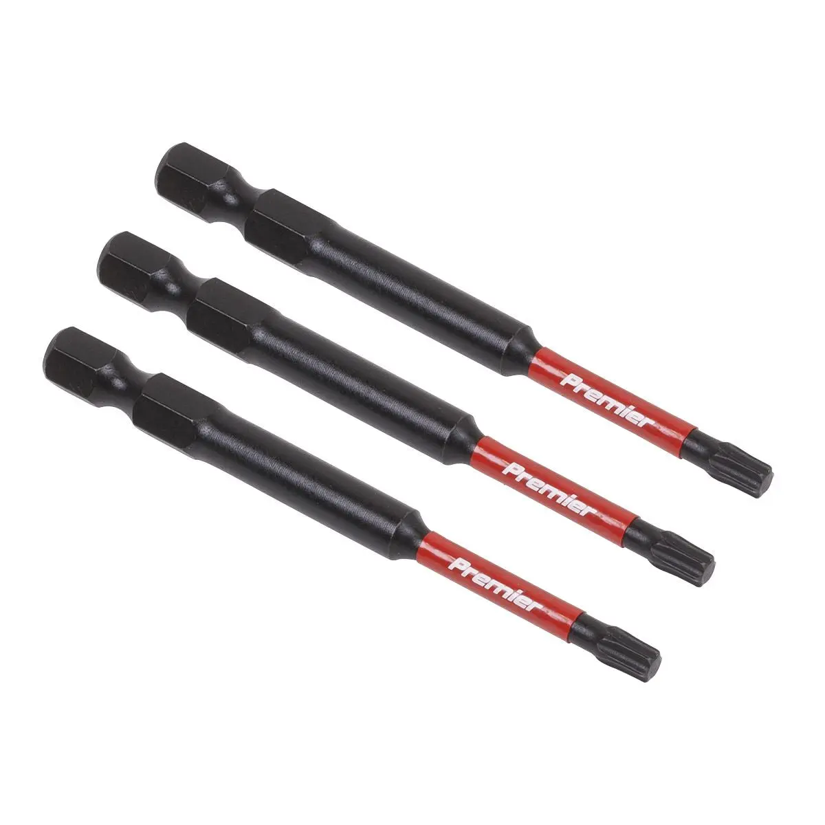 Sealey Premier TRX-Star* T20 Impact Power Tool Bits 75mm - 3pc