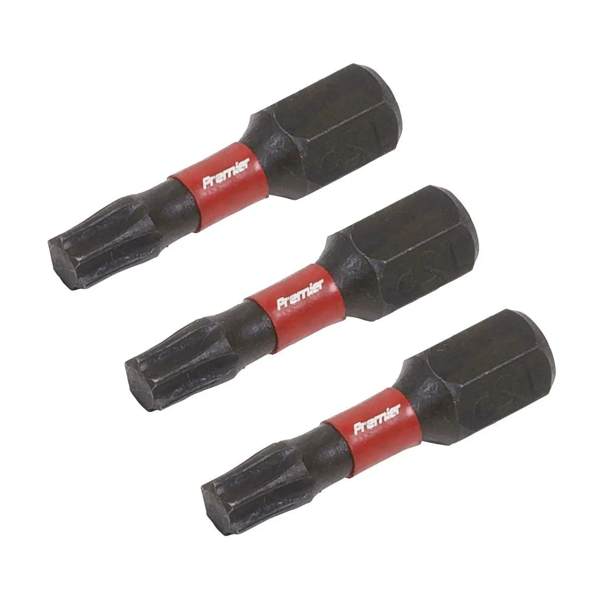 Sealey Premier TRX-Star* T25 Impact Power Tool Bits 25mm - 3pc - Image 2