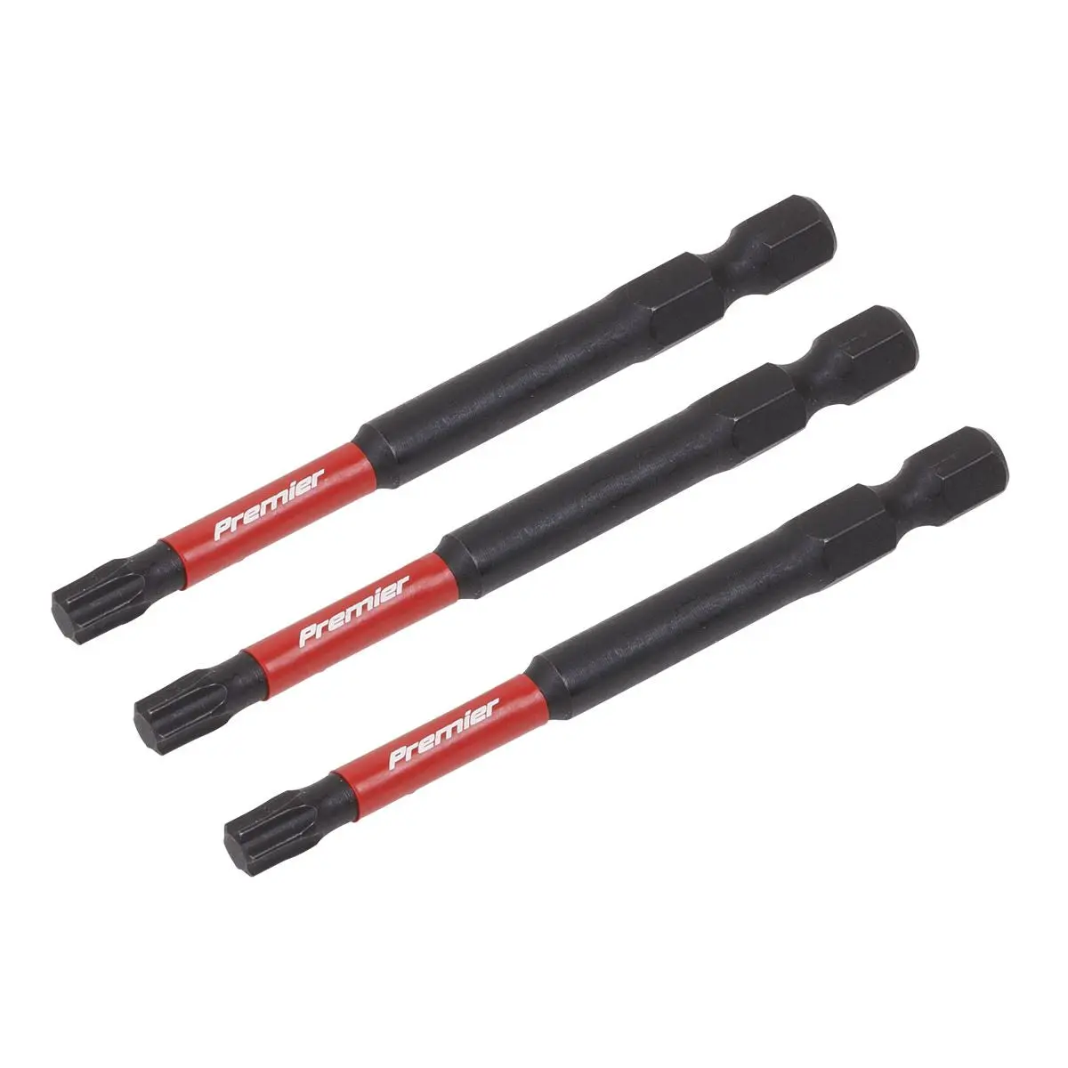 Sealey Premier TRX Star* T27 Impact Power Tool Bits 75mm - 3pc - Image 3