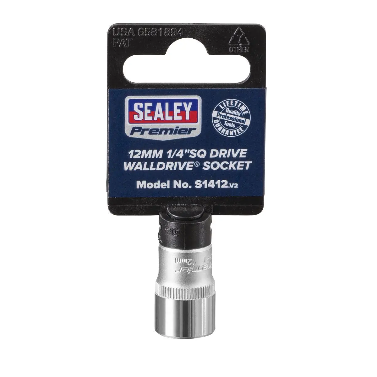 Sealey Premier WallDrive® Socket 12mm 1/4"Sq Drive - Image 6