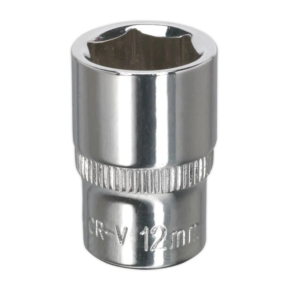 Sealey Premier WallDrive® Socket 12mm 1/4"Sq Drive Fully Polished