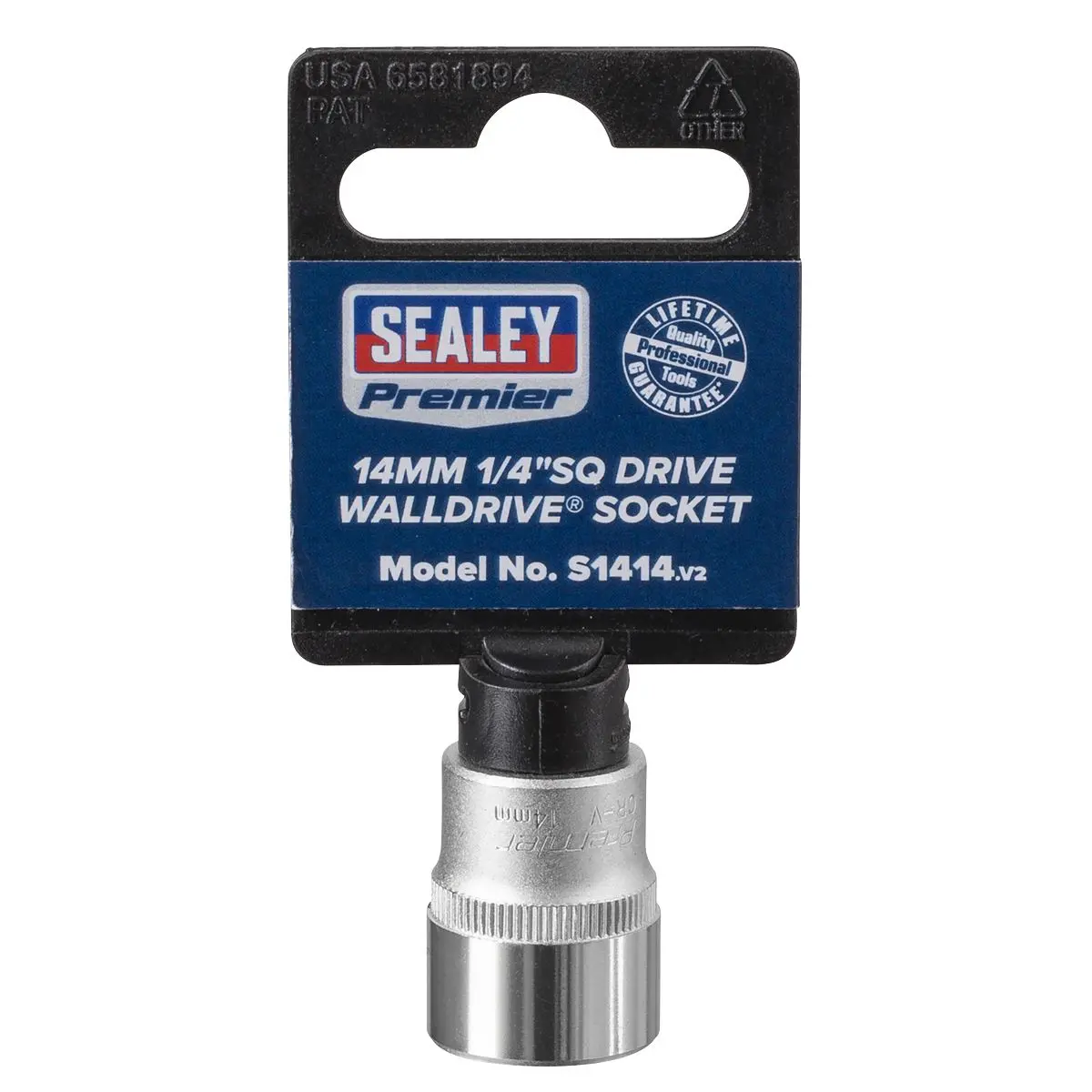 Sealey Premier WallDrive® Socket 14mm 1/4"Sq Drive - Image 4