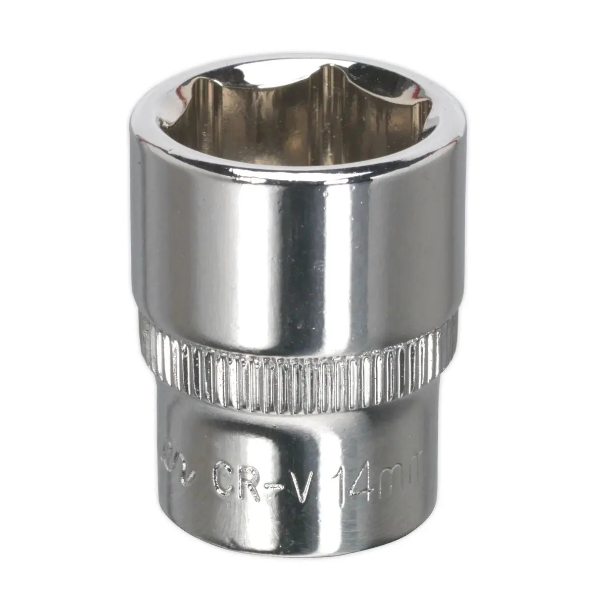 Sealey Premier WallDrive® Socket 14mm 1/4"Sq Drive Fully Polished