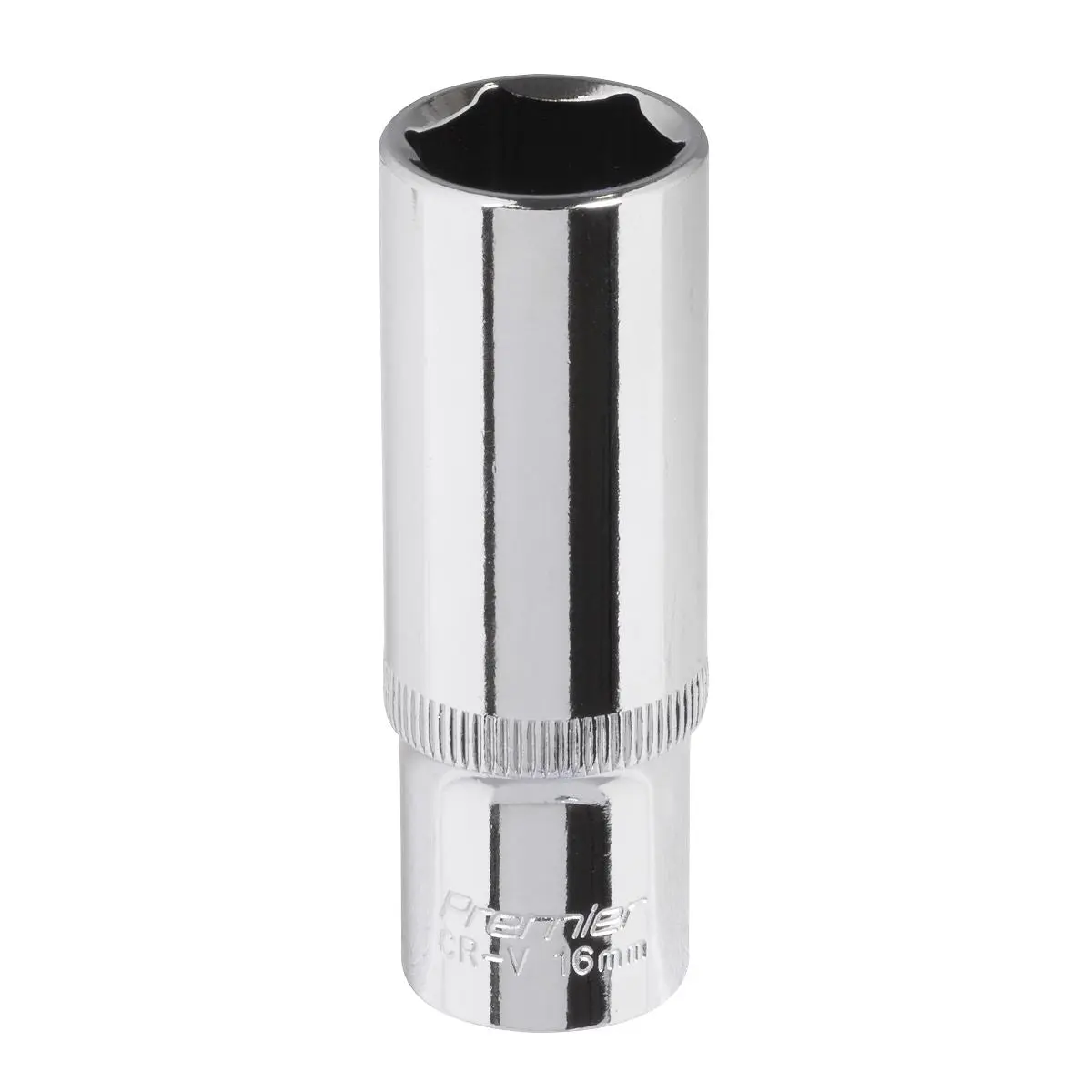 Sealey Premier WallDrive® Socket 16mm Deep 3/8"Sq Drive Fully Polished