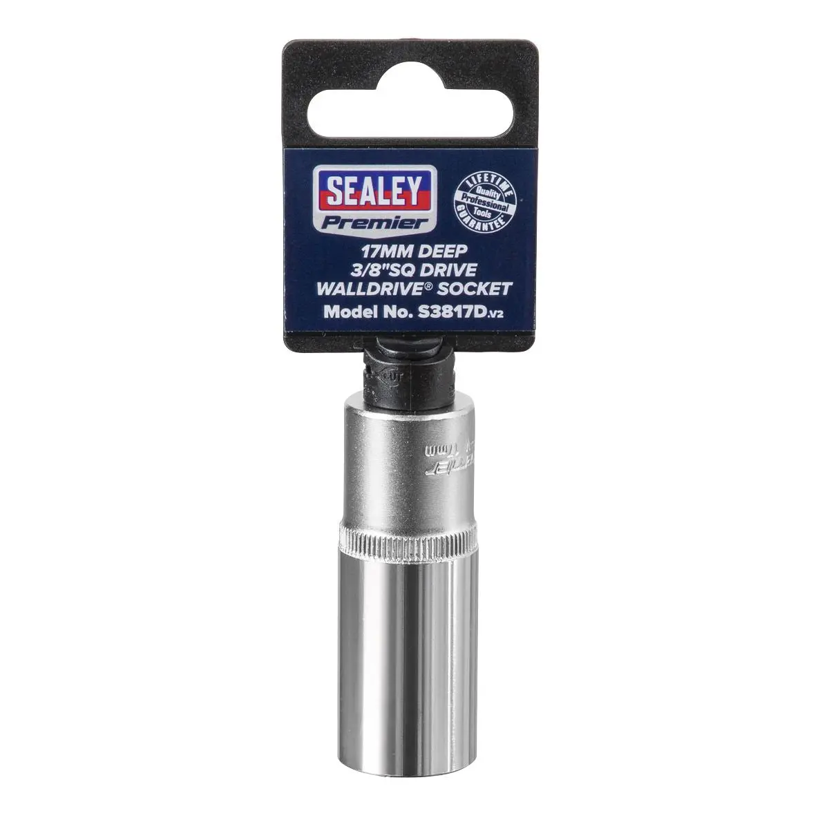 Sealey Premier WallDrive® Socket 17mm Deep 3/8"Sq Drive - Image 3